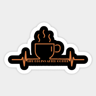 COFFEE IS LIFE, coffee drinker Sticker